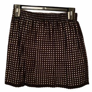 Ann Taylor LOFT Black White Skirt Size S